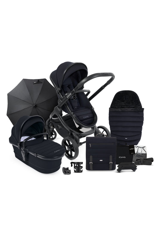 iCandy Peach 7 Complete Pushchair Bundle - Black Edition